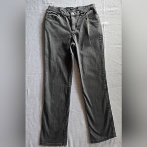 Lee Women's Army Green Straight Leg Jeans Sz 8 Medium Stretch Casual Y2K